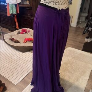 Elegant Purple Maxi Skirt non branded med